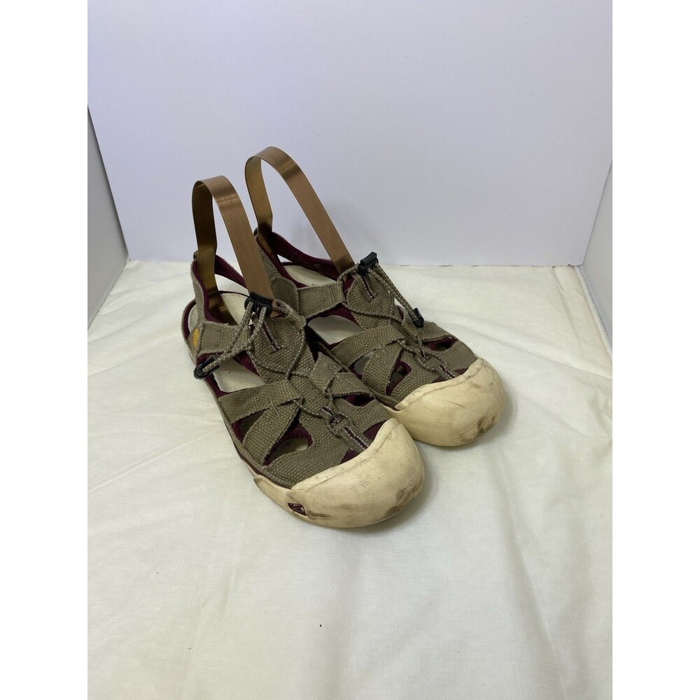 KEEN Coronado Brindle Sandals Womens Sz 10 Brown Canvas Outdoor Sport Shoes